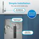 Brio 16" Under Sink Water Filter System for Kitchen & Bathroom Faucet | 3-Stage Single Housing 0.5 Micron Filters PFAS, Chlorine, Lead, Mercury+ | 15,000 Gallons/2 Years | NSF/ANSI 42 & 372 Certified