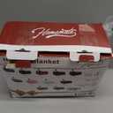 Homemate Heated Blanket Electric Throw - 50"x60" Heating Blanket Throw 1/2/4/6/8 Hours Auto-Off 10 Heat Level Over-Heat Protection Flannel Sherpa ETL Certification (09 - Olive Green)