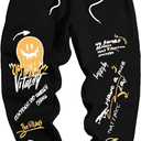 COZYEASE Men's Jogger Sweatpants Drawstring Waist Gym Workout Athletic Jogger Pants with Pockets, 4X-Large