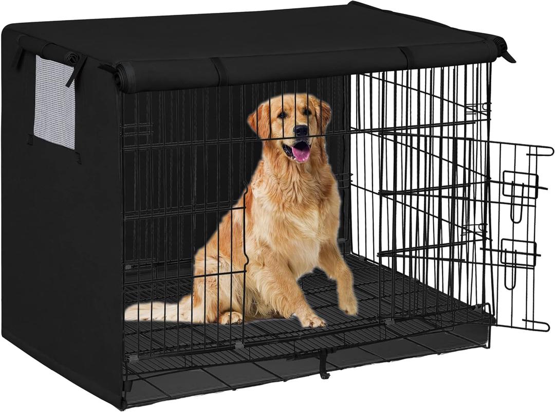 Easy-Going Dog Crate Cover 30 Inch Dog Kennel Cover for Dog, Cage Covers for Dog Crates Fit (30" Lx19 Wx21 H) Black