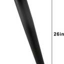 Oblique Furniture Leg 26 Inch, Slant Tapered Metal Coffee Table Legs 4pcs, Mid Century Modern Sofa Cabinet Feet Black for Home DIY Project