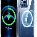 ESR for iPhone 12 Case/iPhone 12 Pro Case, Compatible with MagSafe, Scratch-Resistant Back, Grippy Protective Frame, Magnetic Phone Case for iPhone 12/12 Pro, Clear