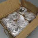 SIEROZUR Glass Juice Bottles 12oz- 6 Pack Wide Mouth Glass Bottles with Lids for Juicing Smoothies, Infused Water, Beverage Storage - BPA Free, Leakproof, Reusable, Borosilicate