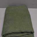 MIULEE Faux Linen Curtains 84 Inch Length 2 Panels Natural Olive Green Semi Sheer Curtain with Back Tab Rod Pocket, Light Filtering Window Privacy Burlap Drapes for Living Room Bedroom 42W x 84L