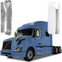 Truck Mirror Cover with Chrome Housing Passenger Right Side Compatible with 1997-2017 Volvo VNL