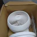 IRIS USA WOOZOO Air Circulator Fan with Remote, 360 Oscillation, 3 Speeds, 75ft Max Air Distance, Quiet Motor, Small Fan for Bedroom, Office, Dorm, White, DESK TOP