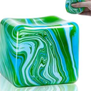 Fidget Toys Squishy Stress Cube, Stress Balls for Kids Adults Squishies Stress Relief, Ice Squishy Cube Sugar Balls, High Density Squeeze Balls for Students Calming