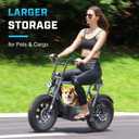 Caroma Peak 1200W Electric Scooter with Seat, 16" Fat Tire Electric Scooter for Adults & Teens, 30 Miles Ranges 20MPH Max Speed, Electric Motorcycle for Commuting with Basket Blue