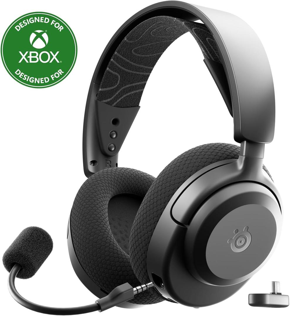 SteelSeries Arctis Nova 3X Wireless Multi-Platform Gaming Headset Mobile App Control 40 HR Battery Neodymium Magnetic Drivers 2.4GHz/Bluetooth Xbox, PS5, PC, Switch, Mobile Black