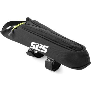 SLS3 Aero Top Tube Bike Bag - Small, Stable & Secure for TT and Triathlon Racing  Tri and Cycling Accessories - Premium Low Profile Design Reduces Drag - Custom Fit Bike Top Tube Bag (Black)