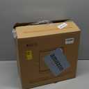 funest Bathroom Trash Can, 3.3 Gallon Slim Trash Can with Lid, Adsorption Garbage Can with Press-Top Lid, Small White Narrow Plastic Trash Bin for Bathroom, Office, Bedroom, Living Room