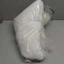 ThreadGlobe Fluffy Faux Rabbit Fur Circle Rug 3'x3', Cloud-Soft Area Rug for Bedroom & Nursery, Non-Slip No-Shed Design, Machine Washable Rug, White, 3x3 Ft