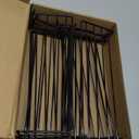 Blulu 6 Pack Small Pegboard Shelf Metal Pegboard Hooks, Metal Wall Organizer Shelf for Home Bedroom Garage, Black