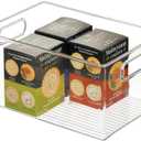 iDesign Recycled Plastic Pantry Storage Bin – Linus Collection - Clear, 11.26"L x 7.99"W x 5.98"H