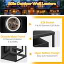 20in Extra Large Outdoor Wall Sconce Black Modern Exterior Lighting Fixture