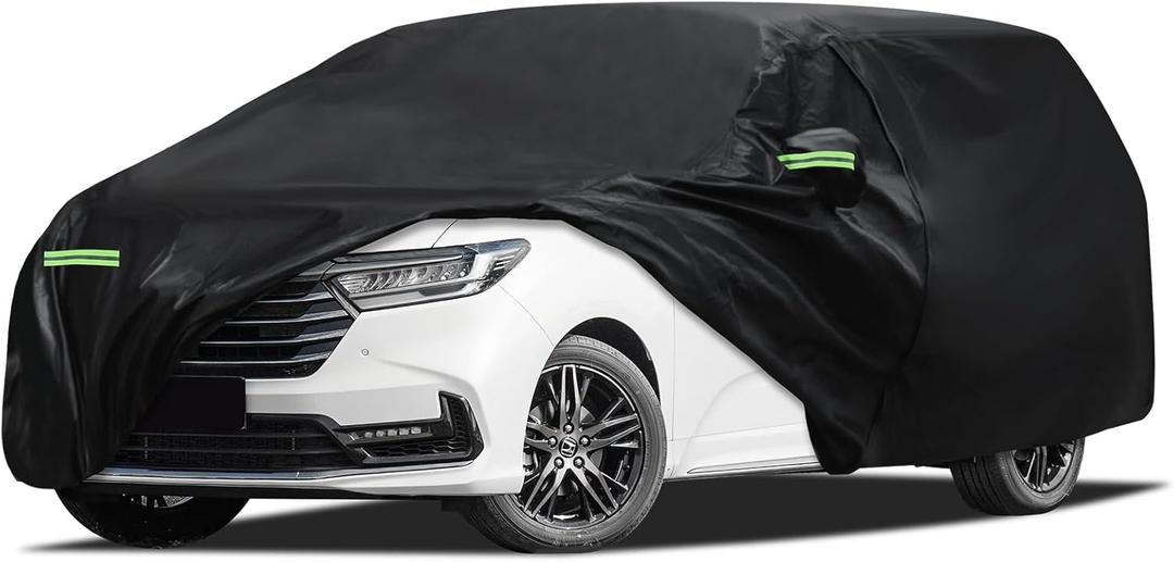 Car Cover Fit for Honda Odyssey Minivan 1999-2026, Migaven Waterproof Full Exterior Cover Sun Rain Protection with Door Zipper and Cotton Lining