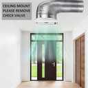 4" Exhaust Fan, 50CFM Quiet Small Window Wall Mount Vent Extractor Fan for Kitchen Bathroom Workshop Garage (US Cord)