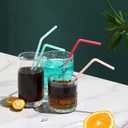 2 x YAOSHENG 200pcs Green Straw 8.28" x 0.23"Solid Colors Flexible Drinking Straws, Plastic Disposable Bendy Straws (green)