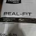 Depend Real Fit Adult Diapers, Incontinence Underwear for Men, Disposable, Maximum Absorbency, Large/Extra Large, Black, 52 Count (2 Packs of 26)