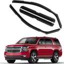 in Channel Rain Guards Fit for 2015-2020 Chevy Tahoe/GMC Yukon/Cadillac Escalade, Durable Window Wind Deflectors, Vent Window Visors Shades Shield, 4PCS