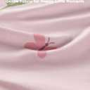 Pack and Play Sheets for Girls, 38" x 26" Mini Crib Sheets Fitted for Pack n Play Mattress, Soft Breathable Playard Sheets, 2-Pack Pink Tulips