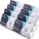 8 Pocket Acrylic Business Card Holder for Desk Clear Stand Desktop Plastic Business Card Display for Exhibition, Home and Office