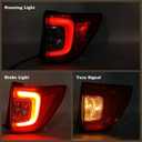 Right Passenger Side Outer LED Tail Light Fit for 2019 2020 2021 2022 Honda Pilot Rear Lamp Red Clear With Bulbs RH HO2805120 33500TG7A11 HD668B010R