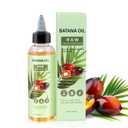 Organic Batana Oil for Hair Growth - 100% Pure Raw & Unrefined from Honduras, Promotes Thicker Hair, Reduces Loss & Strengthens Scalp - Men & Women - 4 Fl Oz (1 Pack)