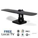 Philips Wing Mobile TV Antenna, Indoor Outdoor Attic Mount, Perfect for Tailgating and Camping, Long Range Antenna, Supports 4K 1080P VHF UHF, Compact Design, Smart TV Compatible, Black, SDV8412B/27