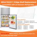 Upgraded MHL61952311 Refrigerator Shelf Glass Compatible with Kenmore LG Fridge Shelf Replacement LRTLS2403S LTCS24223D LTCS24223S LG Kenmore Crisper Drawer Cover Tempered Glass Insert Crisper Shelves