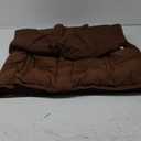Amazon Essentials Women's Relaxed-Fit Mock-Neck Short Puffer Jacket  (Previously Daily Ritual), Deep Brown, Size 4X 