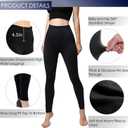 Diravo 7 Pack Fleece Lined Leggings Womens Fashion High Waist Tummy Control Leggings for Women Winter Warm (XL)