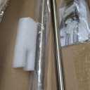 Antique Bronze Disc Curtain Rods, 48-84 Inches Window Curtain Rod,Adjustable Room Darkening Drapery Rod with Aluminum Finials and Brackets,Wrap Around Design