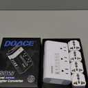 DOACE 220v to 110v Voltage Converter US to Europe: 350W 220 to 110 Voltage Converter for European Travel - International Power Adapter Plug Combo Step Down Transformer White