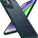 TORRAS Shockproof for iPhone 15 Plus Case & iPhone 14 Plus Case [Military Grade Drop Tested] Shockproof Protective Black Hard Back Slim Case for iPhone 15 Plus 6.7'', Forest Green-Guardian Series