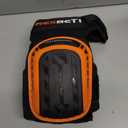 REXBETI Knee Pads for Work, Construction Knee Pads for Men, Heavy Duty Comfortable Anti-slip Foam Gel Knee Pads for Gardening Flooring and Cleaning, Strong Stretchable Straps, Orange