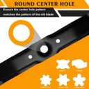 72531-VE2-020 & 72511-VE1-020 Mulching Mower Blade Kit Compatible with 21" Deck Hon-da HRB215 HRM215 HRB216 HRB217 HRR216 HRS216 HRT216 HRZ216 Lawn Mower，2 Pack