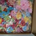 210 Pcs Mini Silk Flower Heads Small Fake Rose Daisy Faux Flowers Bulk for Crafts Artificial 3D Loose Fabric Flowers Heads Sunflower Bulk for Wedding Hair Cap Dresses Decorations (Bright Colors Mixed)