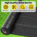 4ft x 300ft Weed Barrier Landscape Fabric Heavy Duty Premium Weed Control Fabric Durable & Eco-Friendly Weed Block Gardening Mat Landscaping Fabric