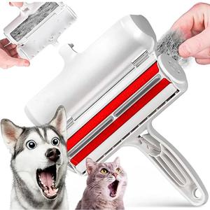 Generic Custom Self-Cleaning Reusable Carpet Cat Fur Remover, Plastic, for Dogs Cats Small Animals, White