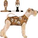 Recovery Suit for Dogs After Surgery,Female Male Dog Onesie for Spay Neuter,Substitute E-Collar & Cone,Anti-Licking Breathable Onesie for Small Medium Large Dogs (Brown)