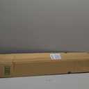 UNISHADES no Drill Cordless Roman Shades for Windows, 32" W 64" H - 100% Blackout - Linen - Mist White