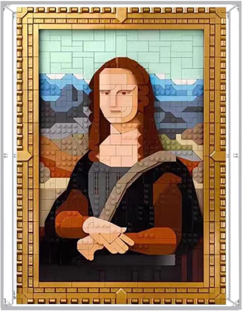 WICUS 3mm Acrylic Display Case Compatible with Lego 31213 Mona Lisa Dustproof Clear Display Box(NOT Included The Model)
