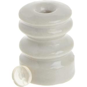 Zareba WP22 Multi-Groove Wood Post Ceramic Insulator White (1 Pack)