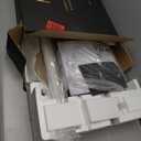 FITUEYES Design Small Rolling TV Cart for 24-48 Inches TV, Minimalist Modern TV Floor Stand on Wheels Fits Max VESA 200x200mm, V2 Portable Smart TV Cart, White, Master Series