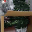 6FT Solar Lighted Palm Trees for Outside Patio Light Up 260 LED Artificial Fake Tree Lights for Pool Bar Tropical Party Deck Outdoor Decorations