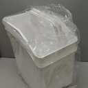 VEVOR Ingredient Bin, 10.5 Gallons Capacity Ingredient Storage Bin, PP Material Flour Bins On Wheels, White Shelf Ingredient Bin with Scoop and Sliding Lid, Commercial Storage Bins