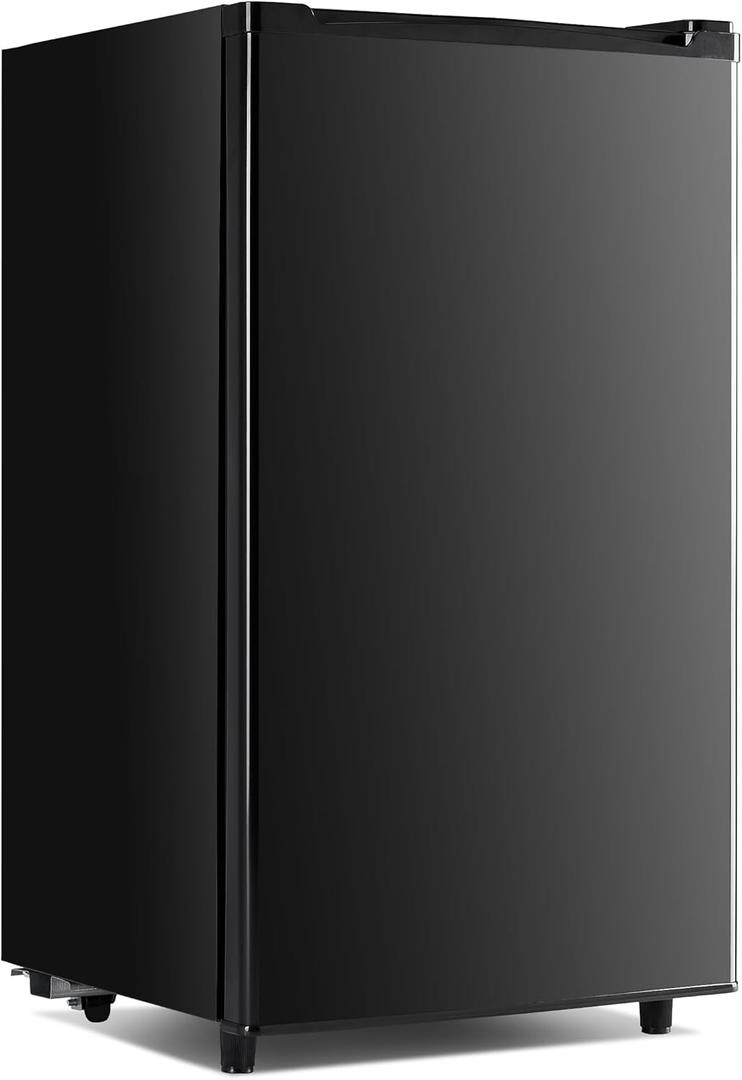 NEWBULIG Mini Fridge with Freezer 3.2 Cu.Ft Small Refrigerator for Office, Dorm, Small Fridge with Adjustable Thermostat, Energy Saving, Singel Door, Black (31.4"*18"*17.5")