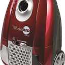 Atrix Turbo Red AHC-1 HEPA Canister Vacuum Cleaner  Powerful 1,400W Variable Speed Motor, Lightweight 6-Quart Bag Design, 3-Stage Filtration, Telescopic Wand, Full Bag Indicator & Accessory Kit