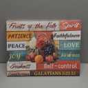Fruit of The Spirit Canvas Wall Art for Kitchen Picture Christian Bible Verse Wall Decor Living Room Decorations Colorful Fruit Food Painting Prints Spiritual Poster Galatians 5:22:23 Artwork 12x16